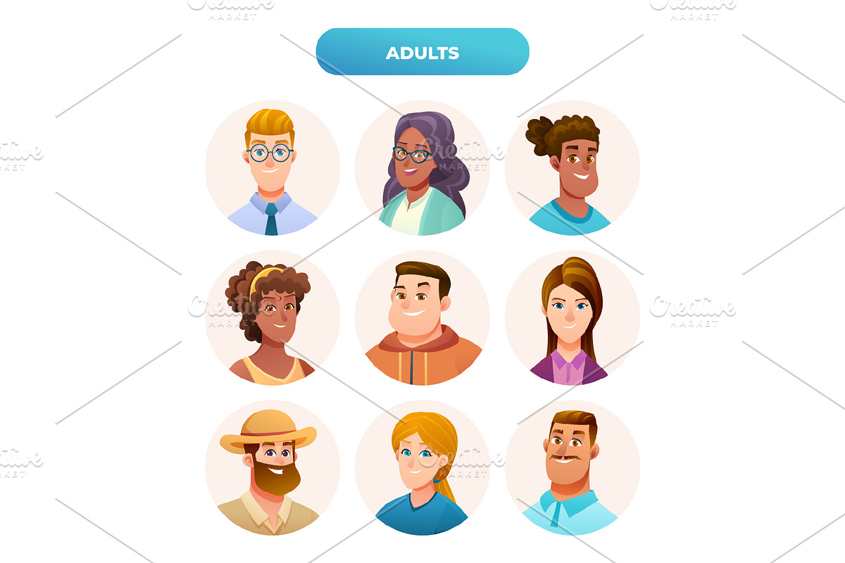 Avatar Character Collection, a Person Illustration by YG Studio (Photo 9 of 10)