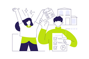 Passed the test isolated cartoon, an Education Illustration by Visual Generation