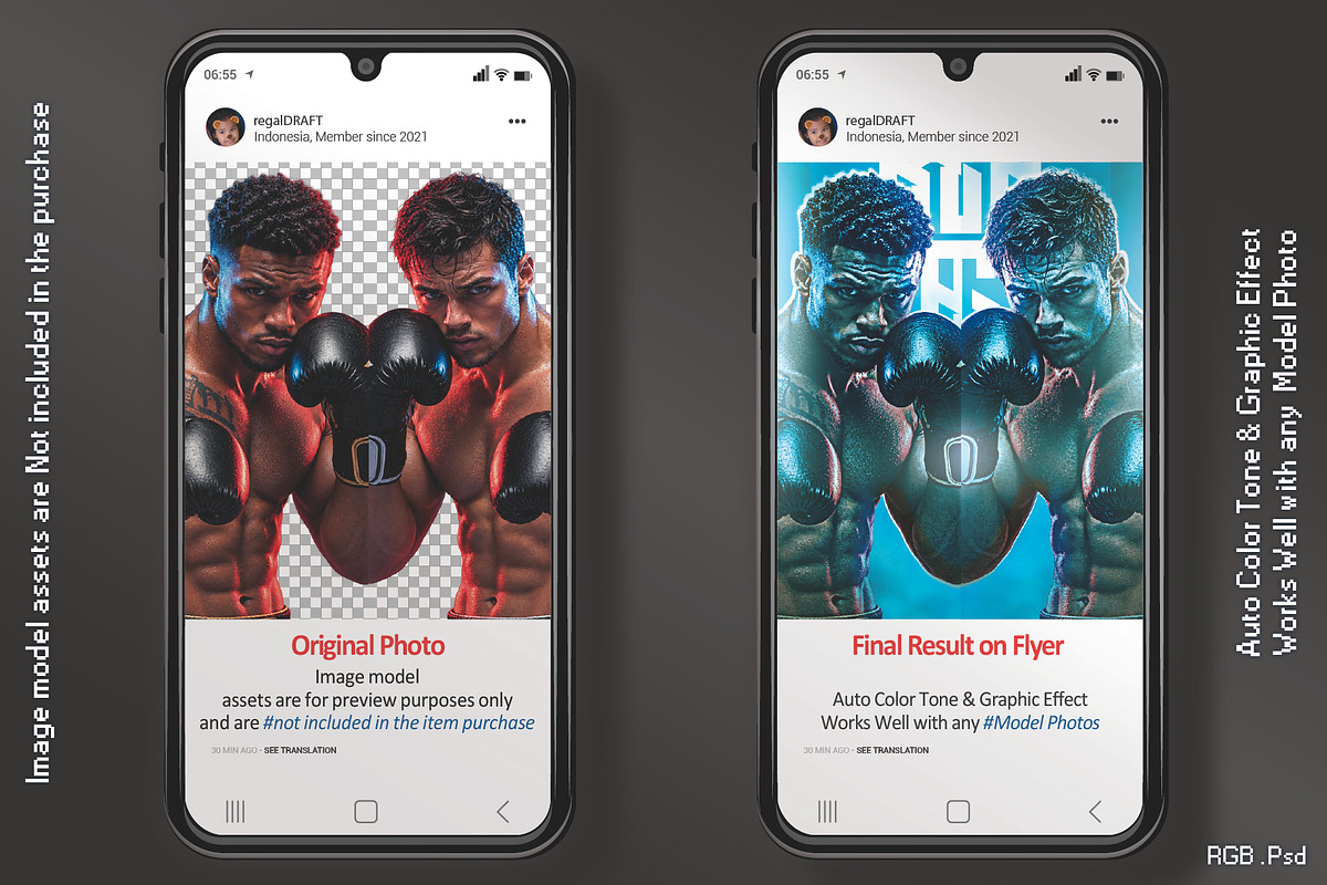 Boxing Sport Flyer Template, a Flyer Template by regalDRAW (Photo 5 of 5)