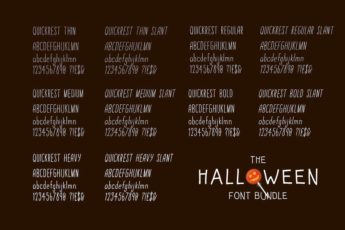 Halloween Font Bundle+FREE Graphics preview 6