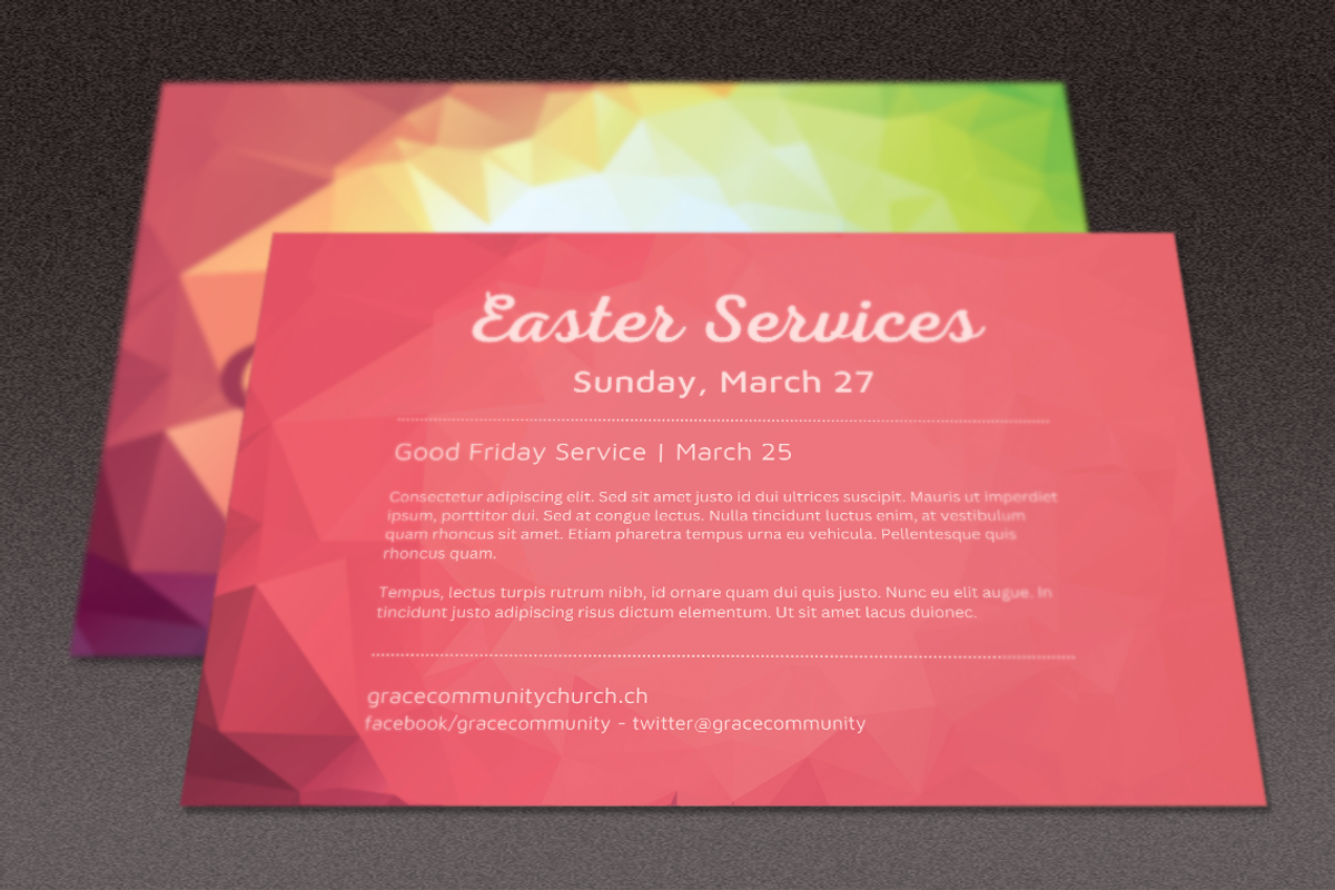 Easter Church Flyer Template | Canva, a Flyer Template by loswl (Photo 4 of 8)