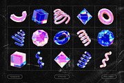 3D Holographic Shapes, an Object Graphic by Design Studio (Thumbnail 2 of 10)