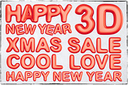 New Year 3D PNG Items Pack, an Object Graphic by pixaroma (Thumbnail 17 of 22)