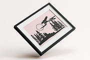 Mountain Scenes Silhouettes Vector 1, an Object Illustration by Seaquint (Thumbnail 4 of 5)