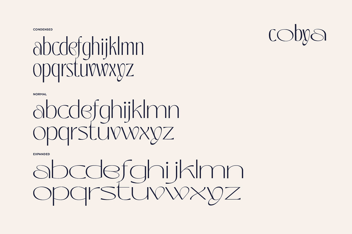 Cobya - Variable Weight Typeface, a Font by creativemedialab (Photo 4 of 13)
