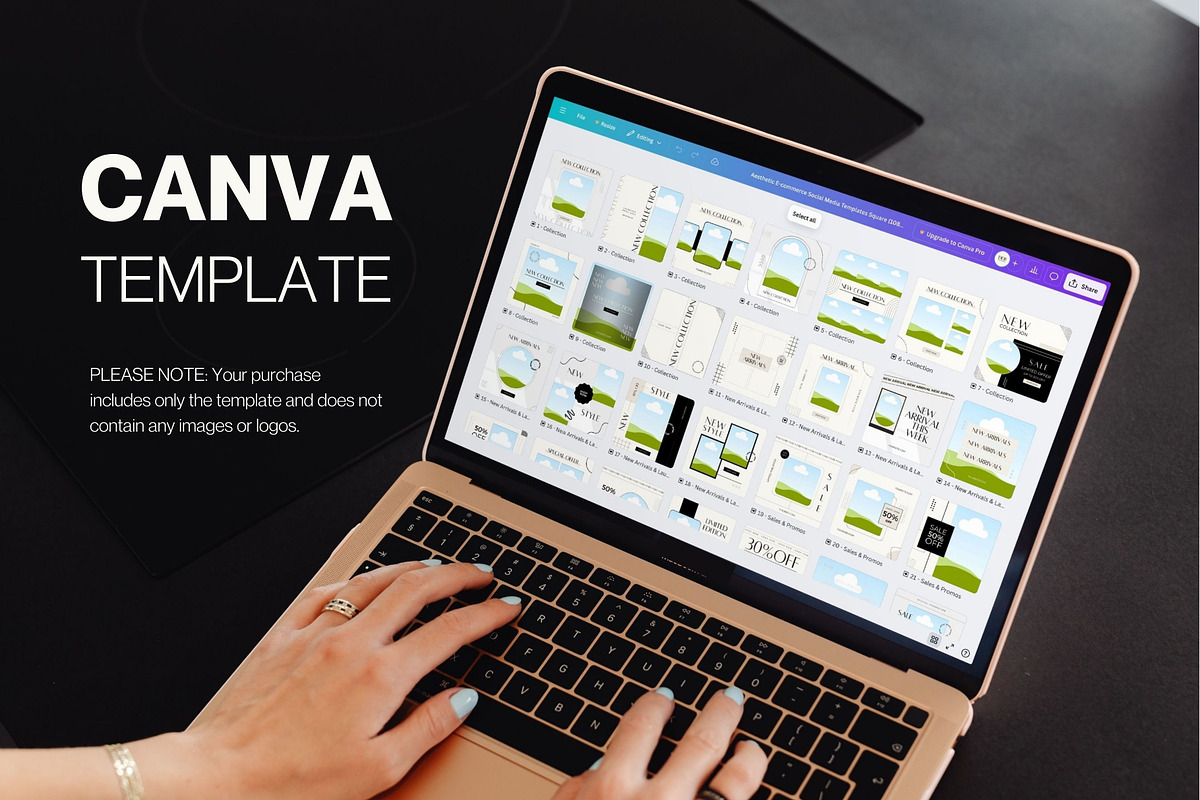E-commerce Instagram Canva Templates, a Social Media Template by Deb Creative Studio (Photo 2 of 10)