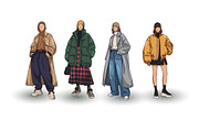 Modern Street Fashion Characters, an Illustration by OtpirusGraphic (Thumbnail 4 of 5)