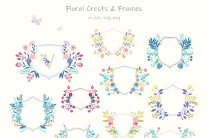 World Of Flowers. Crests & Monogram