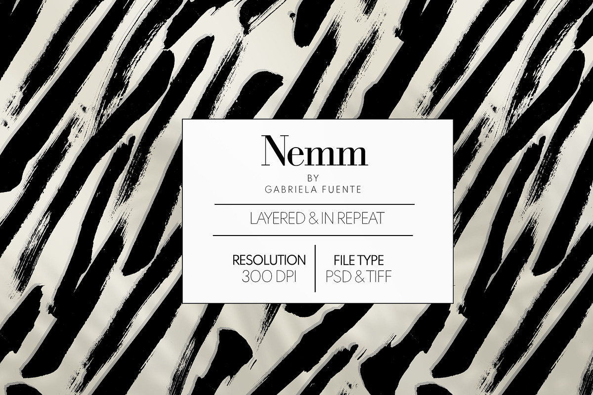 Nemm - Abstract animal Pattern, a Pattern Graphic by The_Brush_Shop (Photo 1 of 4)