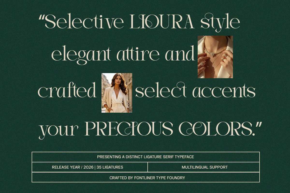 Ligature Elegant Serif - Haggia, a Serif Font by Font Liner (Photo 4 of 8)