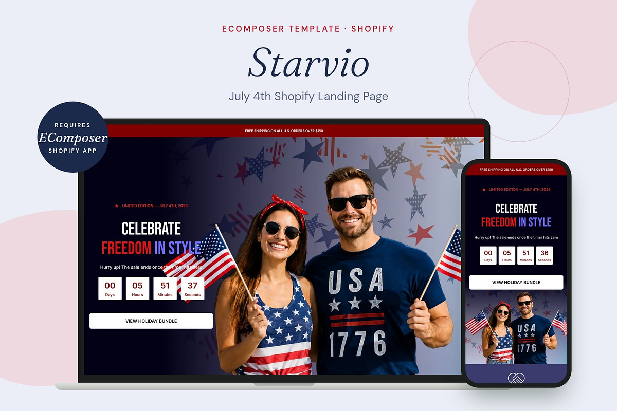 Starvio - Shopify EComposer Template, a Shopify Template by Boost Convert (Photo 1 of 11)