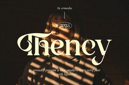 Thency || Modern Retro Serif Font
