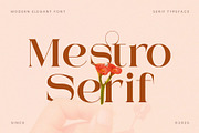 Mestro Serif || Modern Ligature, a Serif Font by ToniStudio (Thumbnail 1 of 10)