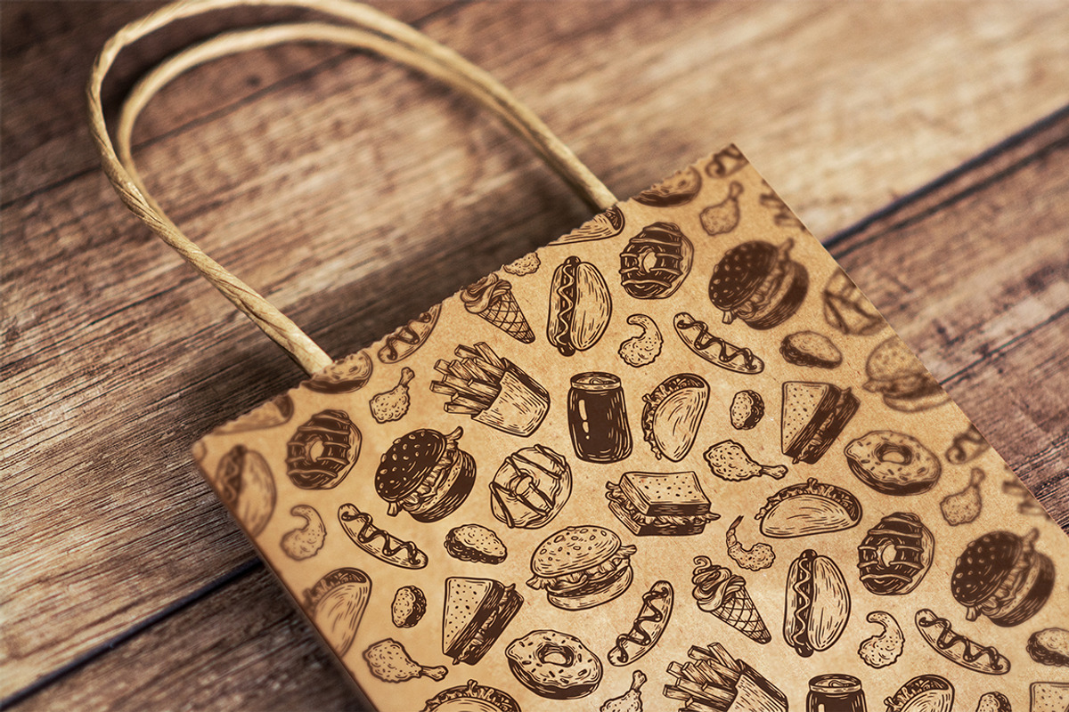 Fast Food. Vector Illustrations., a Food Illustration by Olga Olmix (Photo 7 of 7)