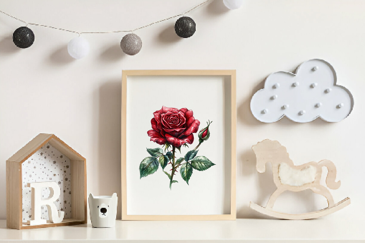 Gothic Roses Clipart, an Illustration by CreationArt (Photo 5 of 9)
