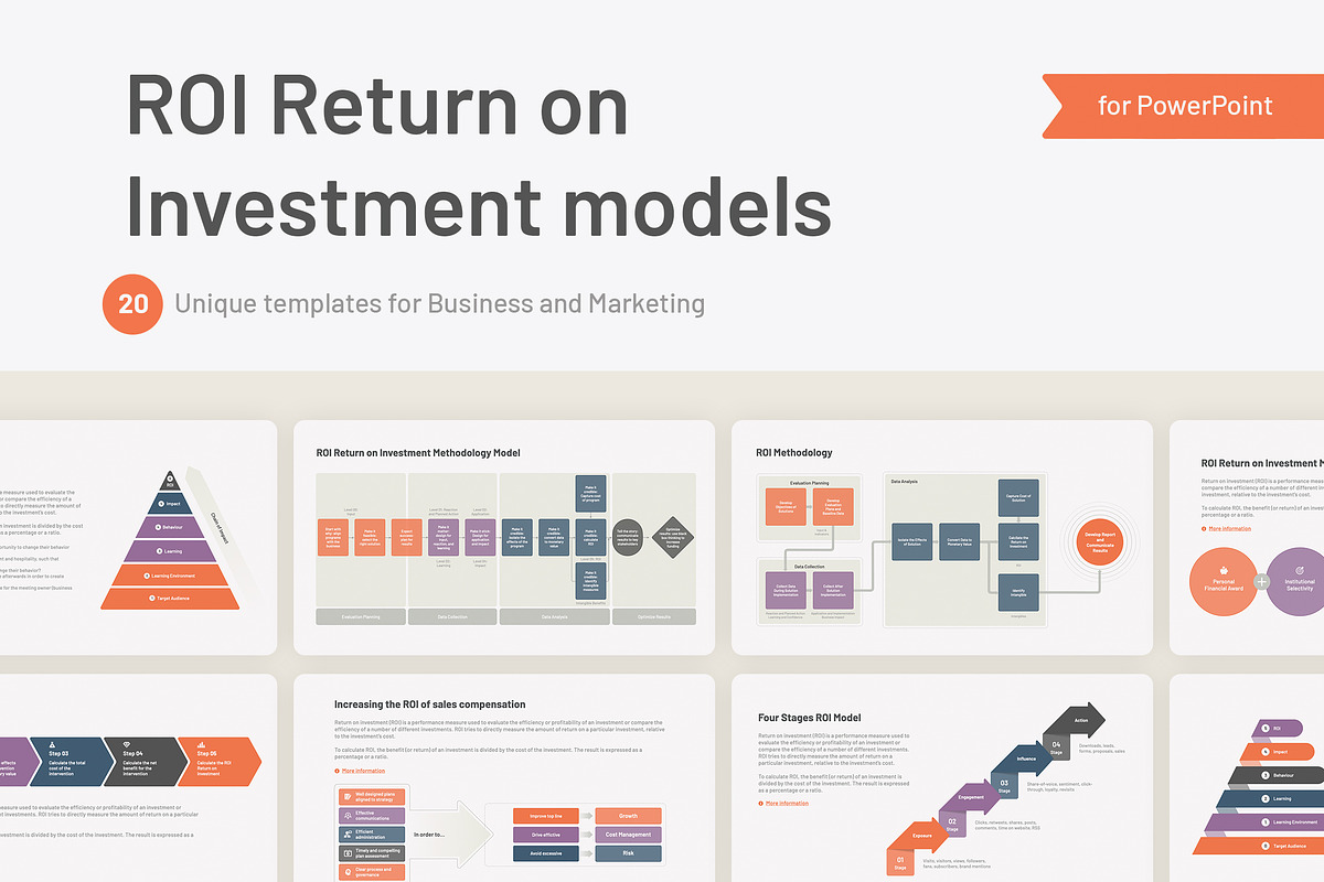 ROI Return on Investment PowerPoint, a Presentation Template by HiSlide.io (Photo 1 of 4)