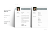 CV and Resume Design with Photo, a Resume Template by GraphicFlava (Thumbnail 4 of 8)