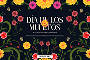 Día de los Muertos Flourish Ornament, a Seasonal Illustration by Invisual Studio (Thumbnail 1 of 8)