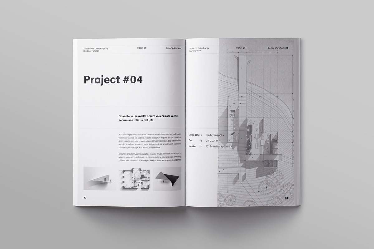 Architecture Portfolio Template, a Brochure Template by ElvinPrint (Photo 12 of 17)