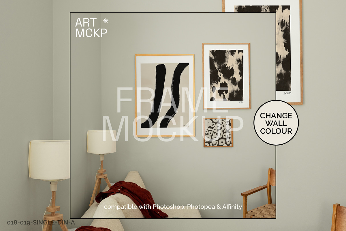 Calm Room: Mix Ratio frame mockups, a Merchandise Mockup by MCKP*ME (Photo 4 of 8)