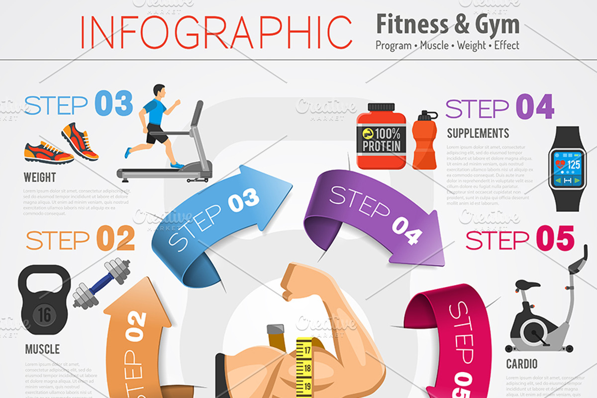 Fitness and Gym Themes, a Food Illustration by TAlex (Photo 3 of 7)