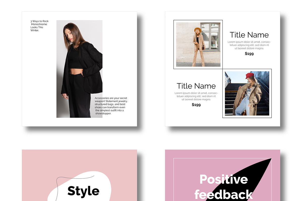 Brand Identity Fashion Social Media, a Social Media Template by MightyDesign (Photo 4 of 9)