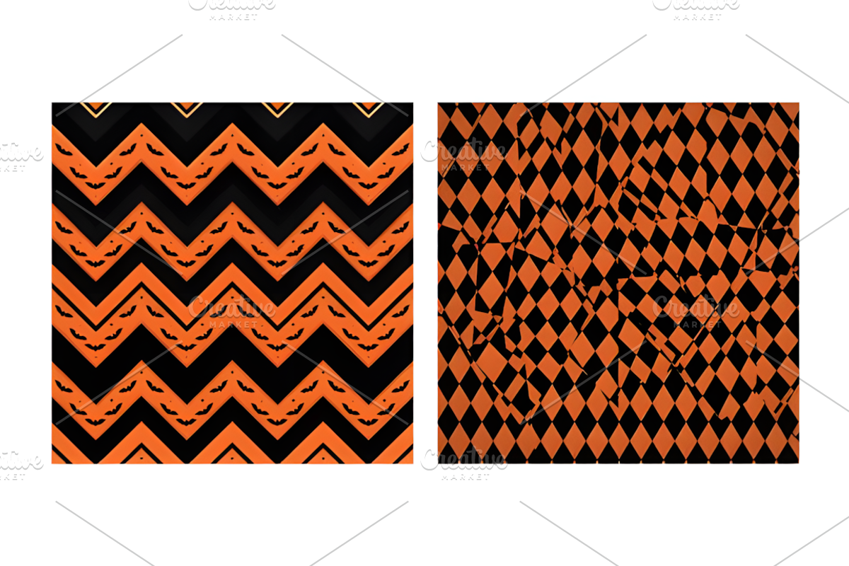 Vintage Halloween Patterns Bundle, a Pattern Graphic by Coco Bloom (Photo 6 of 6)