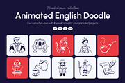 Animated English Doodle Icon Set, an Outline Icon by Vectors Market (Thumbnail 1 of 5)