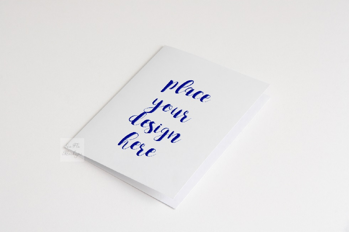 A2 Greeting card mockup psd photo, a Cups & Container Mockup by Leo Flo Mockups (Photo 1 of 7)