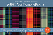 MFC MyTartanPlaid, a Pattern Graphic by Monogram Fonts Co. (Thumbnail 1 of 8)