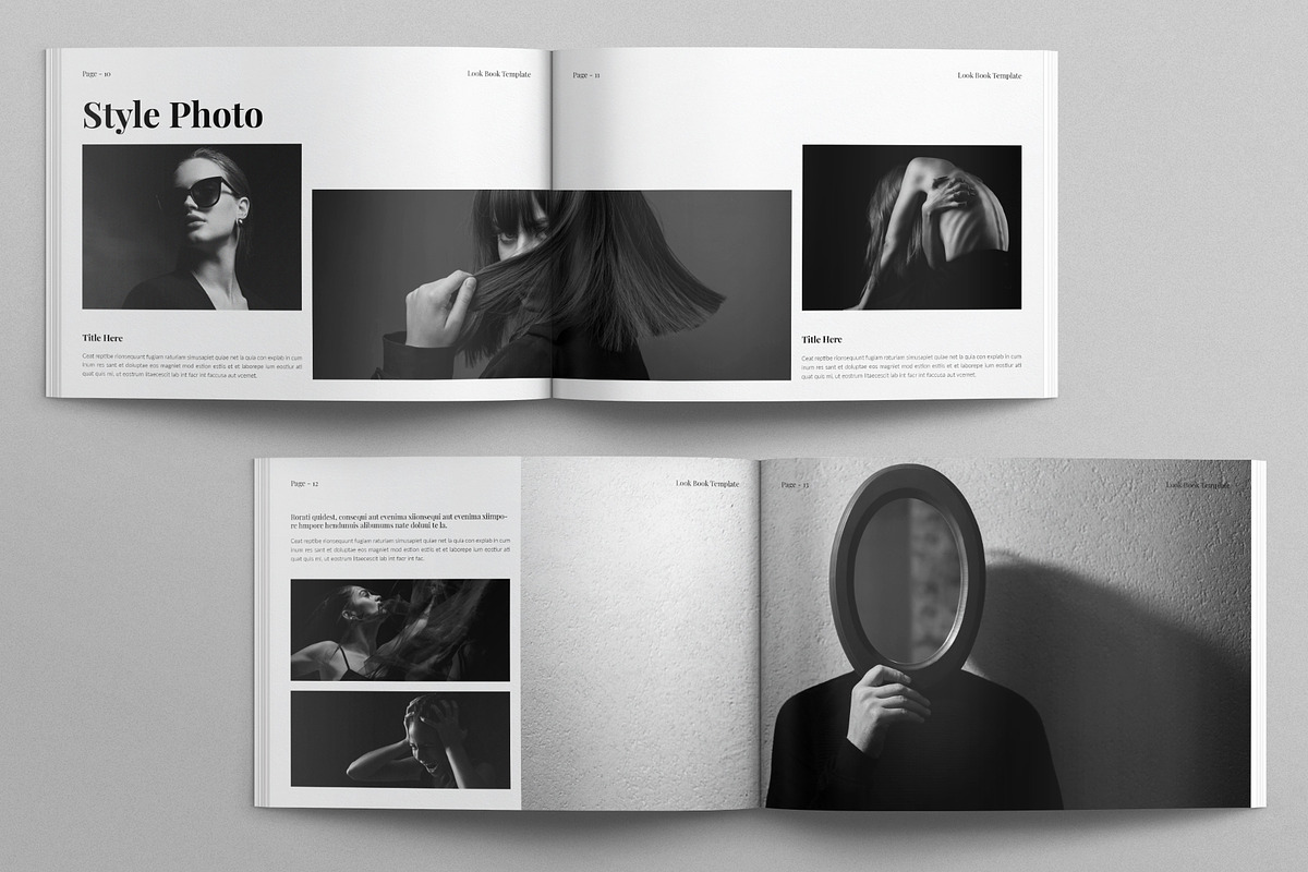 Look Book Template Landscape, a Magazine Template by E-Type (Photo 5 of 7)