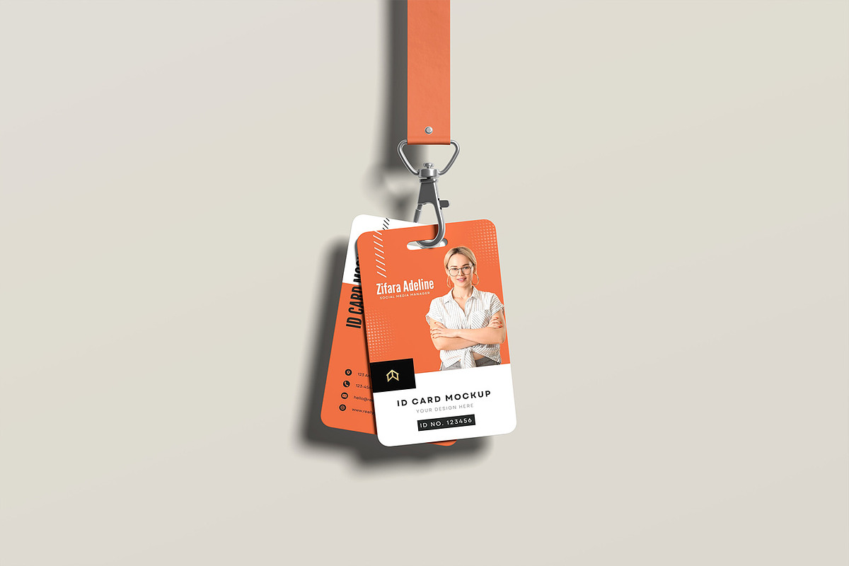 ID Card Mockup, a Product Mockup by mahremdesign (Photo 3 of 5)