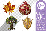 Halloween Patchwork Sublimation, a Seasonal Illustration by Artnoy (Thumbnail 11 of 18)