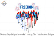 4th of July Sublimation Bundle, a Decorative Illustration by DiamondShop (Thumbnail 8 of 11)
