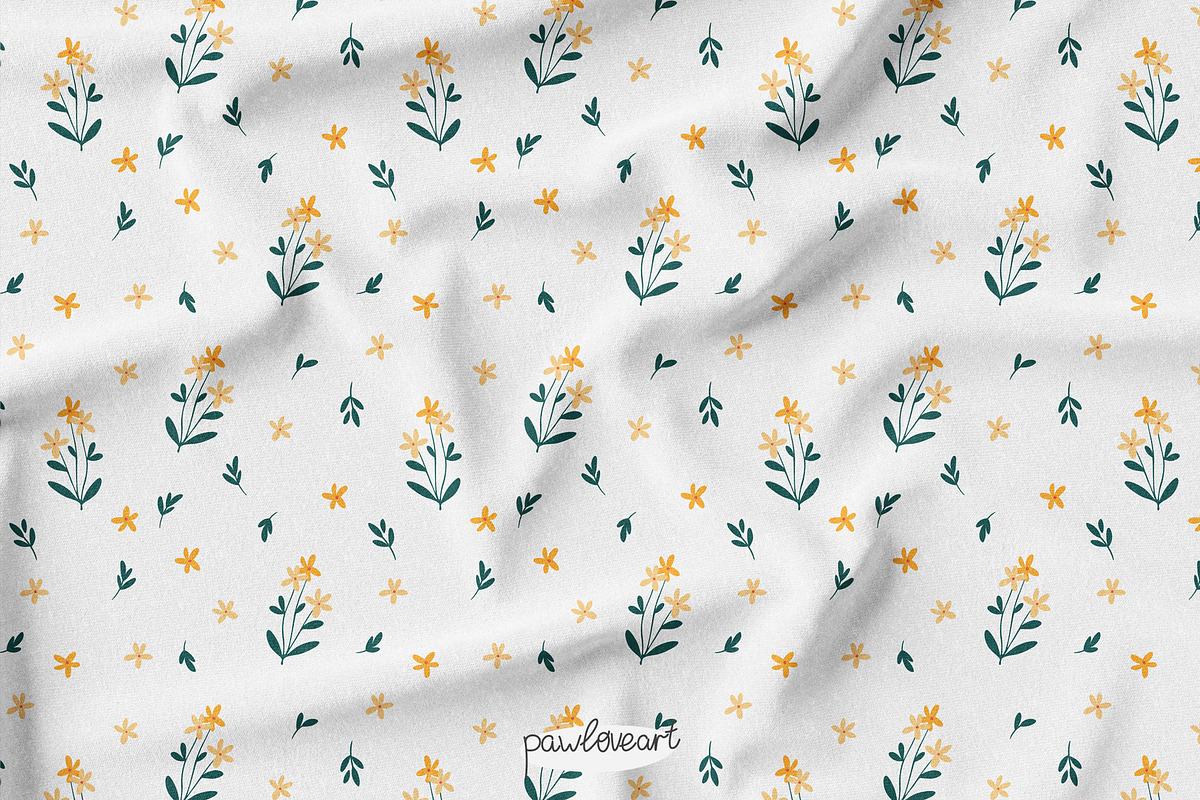 Spring Flowers Collection - Patterns, a Pattern Graphic by PawLoveArt (Photo 6 of 11)