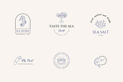 Seafood logo elements and templates, a Graphic by Vasylyka (Thumbnail 4 of 15)