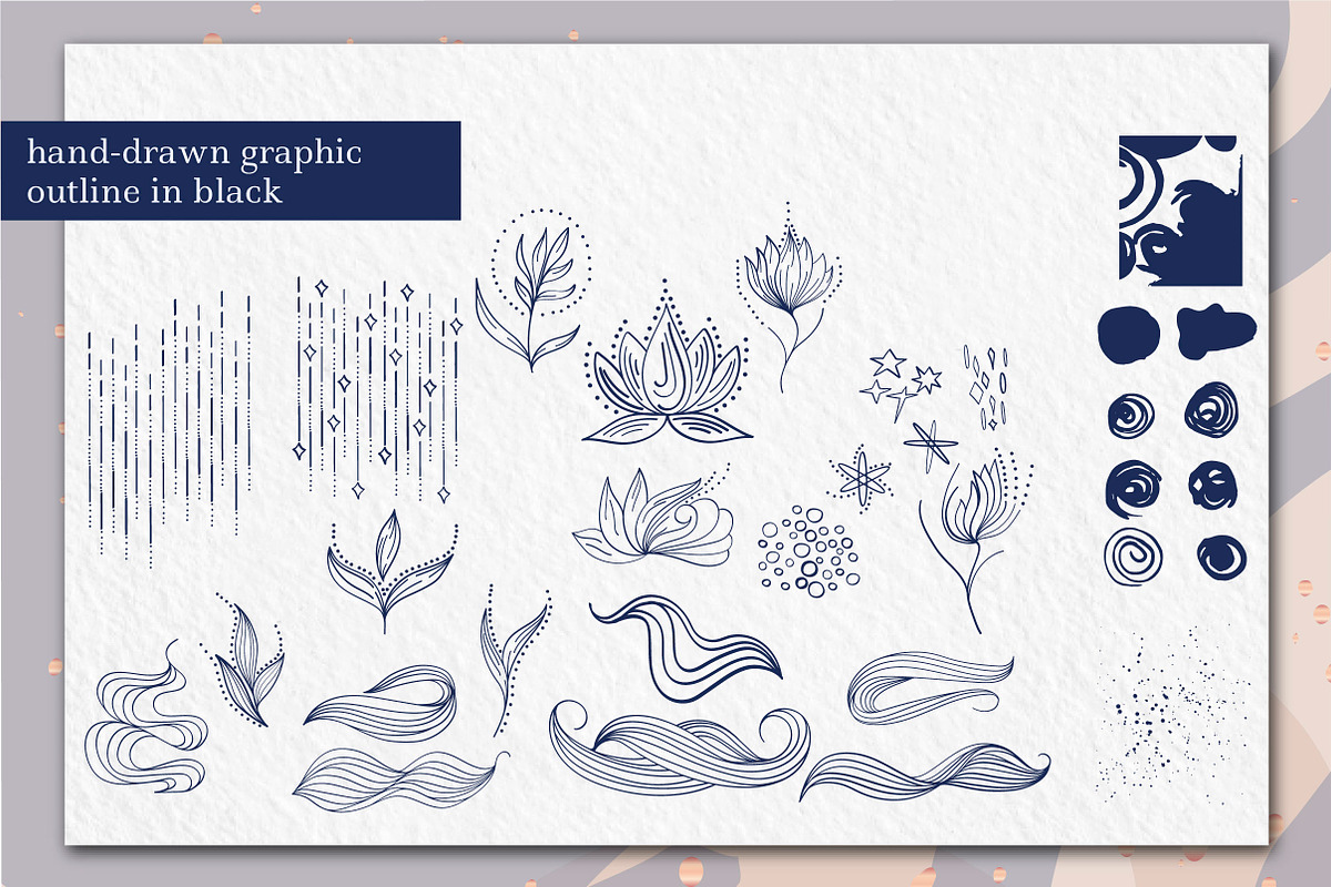 Abstract magic line art Collection, a Decorative Illustration by Tatyana_Zenartist (Photo 3 of 14)