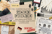 CASE FILES True Crime Detective Kit, an Object Graphic by DreamoraArt (Thumbnail 1 of 8)