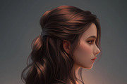 Procreate Realistic Hair Stamps Vol2, a Brush Add-On by OneBerryCreations (Thumbnail 6 of 9)