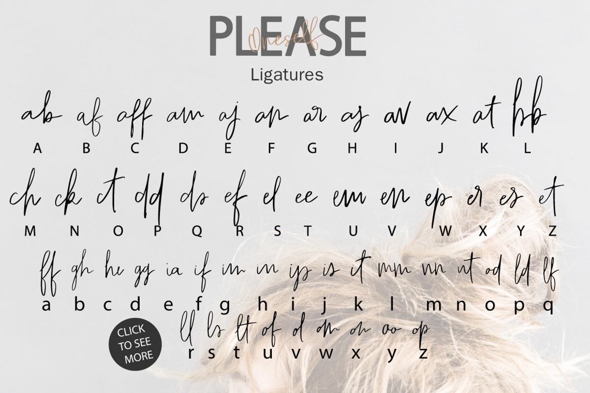 Please Oneself Font Duo, a Script Font by Artstudio (Photo 13 of 13)