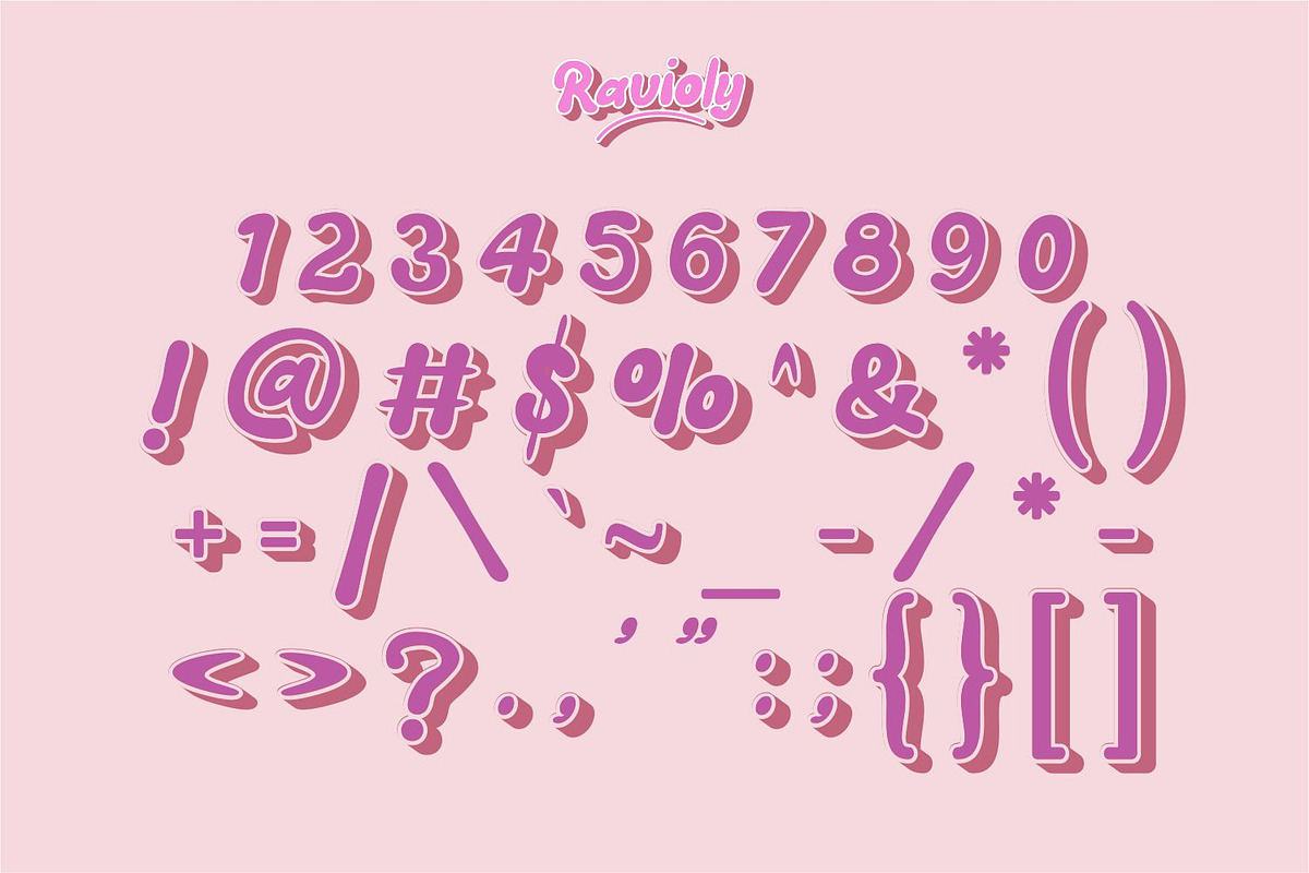Ravioly Cute Bubble Font, a Script Font by WhymoreArt (Photo 10 of 10)