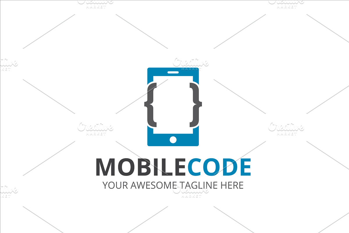 Mobile Code Logo, a Branding & Logo Template by XpertgraphicD
