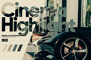 Cinema Highlight Presets, a Preset Add-On by Hubzway (Thumbnail 1 of 5)