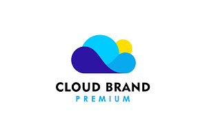 Sunny Cloud Icon Design Element