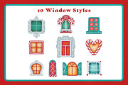 Printable Gingerbread House Builder, an Object Graphic by The Digital Prop Shop (Thumbnail 5 of 7)