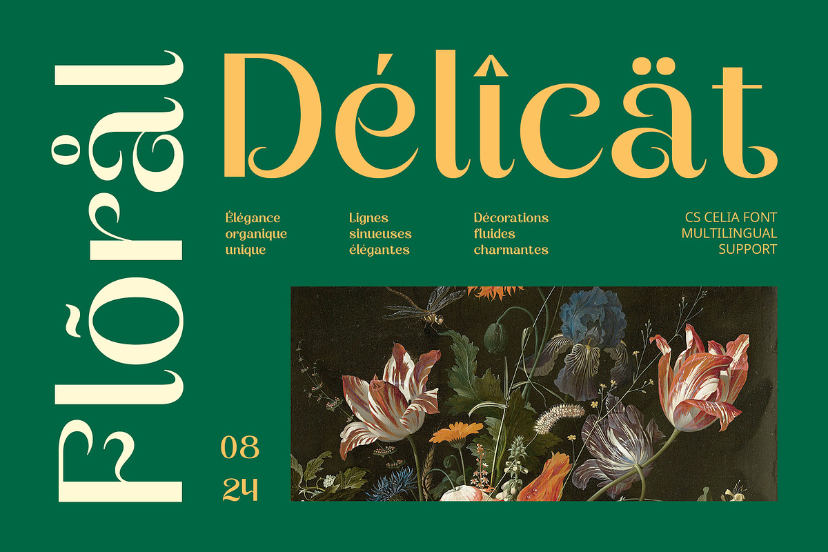 CS Celia – Art Nouveau Font, a Sans Serif Font by Craft Supply Co. (Photo 5 of 8)