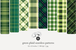 80 green plaid seamless pattern, a Pattern Graphic by Poppy Lane Studio