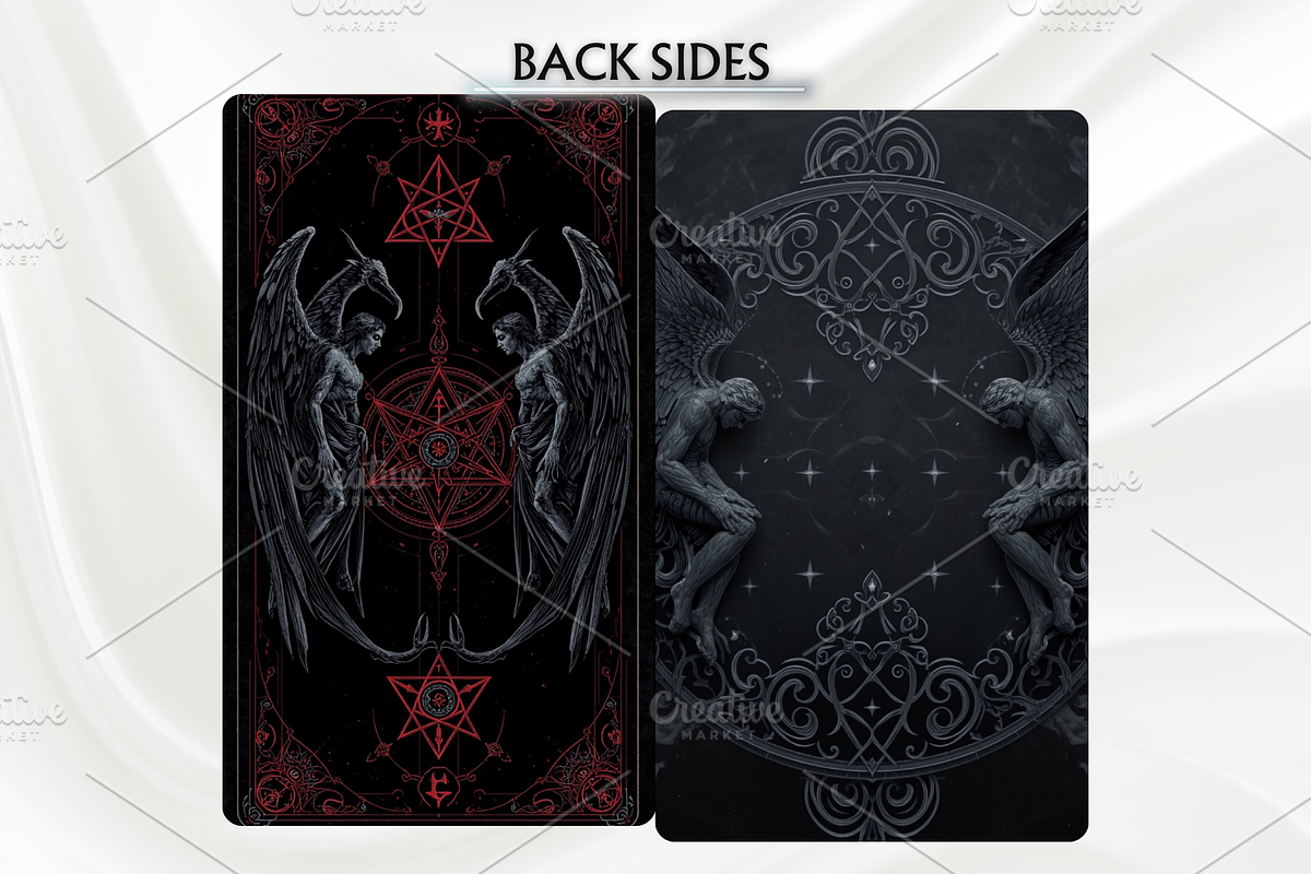 Black Angel Tarot Deck 78 Tarot, a Decorative Illustration by Mugio (Photo 3 of 5)