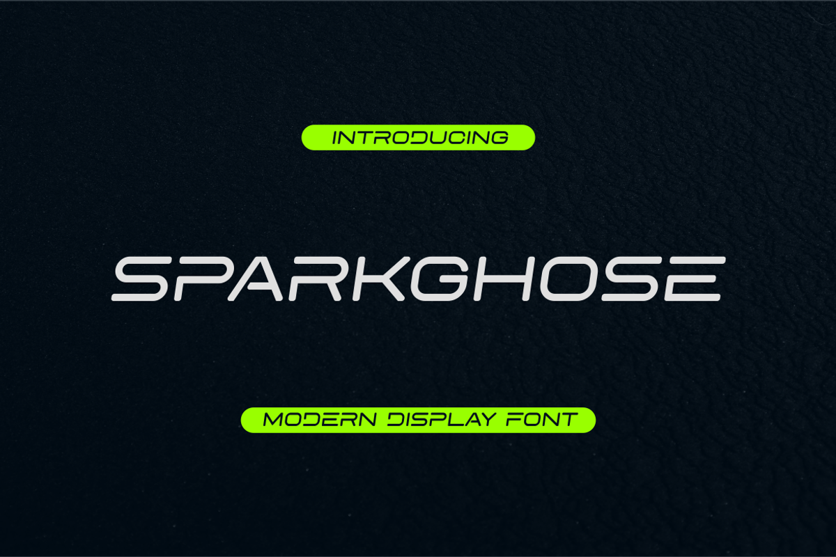 Sparkghose Font, a Sans Serif Font by brahamb_design (Photo 1 of 5)