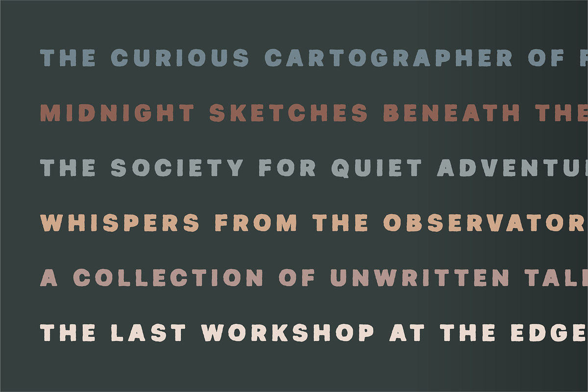 Kniga - Rugged Eroded Typeface, a Sans Serif Font by alpercakici (Photo 12 of 19)